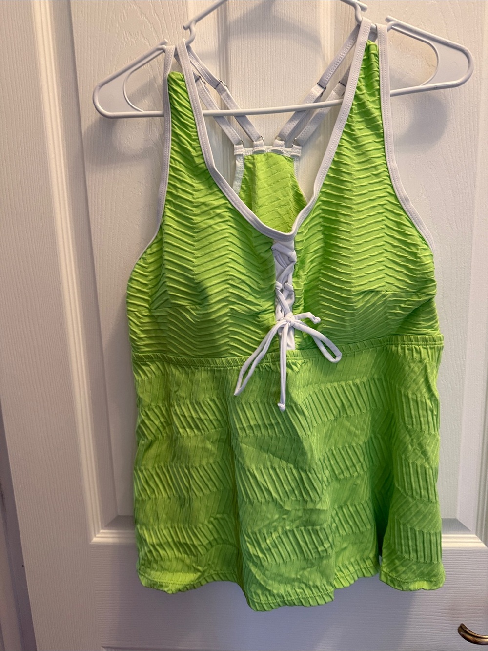 Women’s two piece Lime Green swim suit